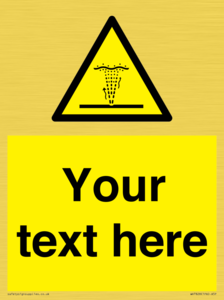 Custom warning geyser water jet